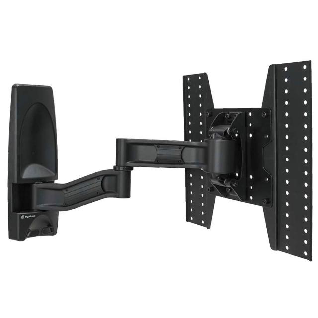 ErgoGrade EGAR241 是一款高承重單螢幕支架，支援27吋至50吋螢幕，最大承載重量達35kg。採用鋼材製成，結構穩固耐用，黑色系設計簡潔時尚。產品尺寸為453 x 458 x 124mm，符合國際VESA安裝標準，適合辦公室、家庭或商業場景使用。