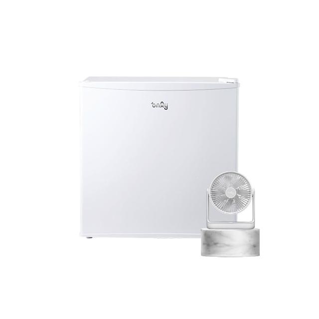 【only】贈DC變頻小縫扇-mini儲藏31L桌上型冷凍櫃OU31-RM12Z白福利品(節能標章/直立式 贈品市價$1990)