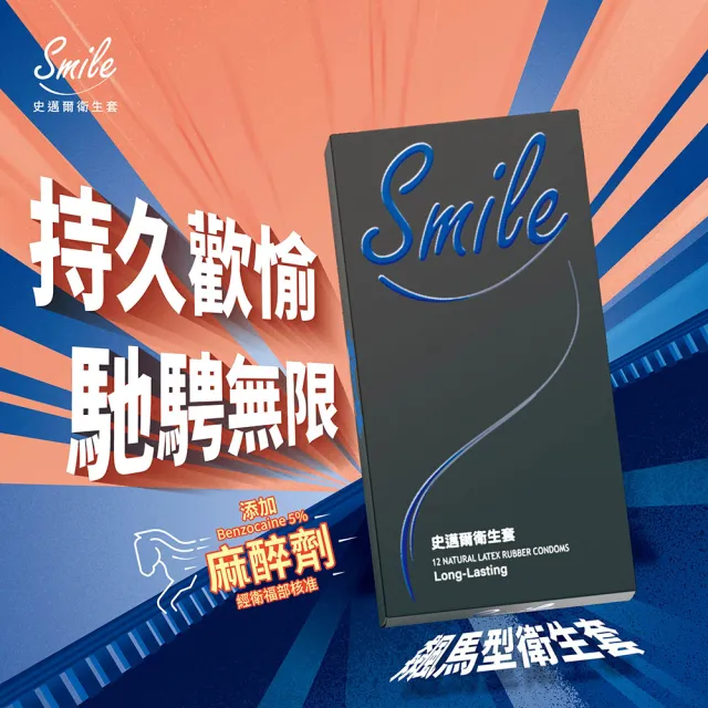 【smile 史邁爾】衛生套 保險套 飆馬型三盒(衛生套/安全套/避孕套/避孕)