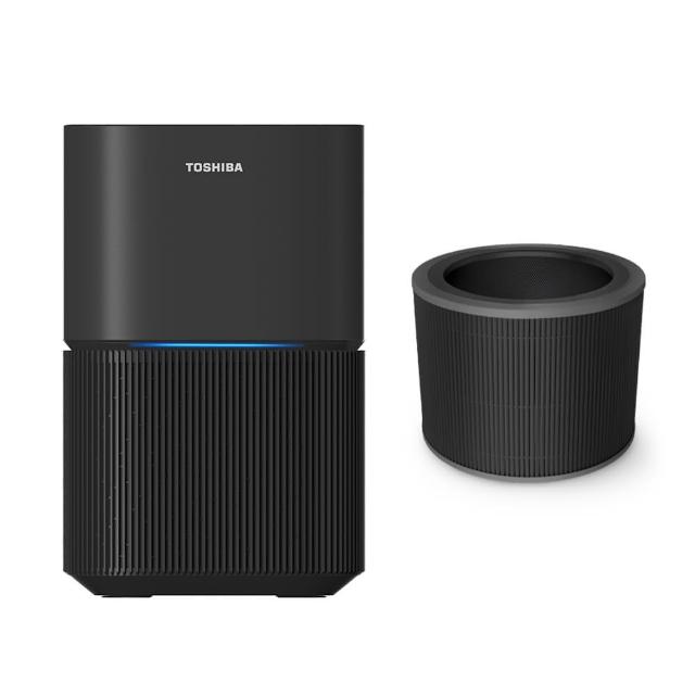 【TOSHIBA 東芝】PUREGO UV抗菌除臭空氣清淨機+專用濾網 CAF-A400TW-H(適用5-8坪)