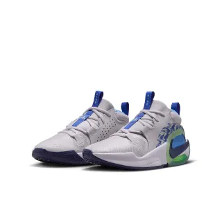 【NIKE 耐吉】籃球鞋 童鞋 中大童 兒童 運動鞋 緩震 AIR ZOOM CROSSOVER 2 GS 灰藍 IQ1017-001