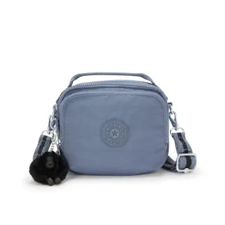 【KIPLING官方旗艦館】岩石藍輕巧兩用側背後背包-CAHIR