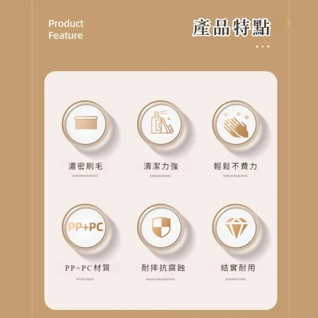 多功能家用長柄清潔刷(地板刷 洗衣刷 窗刷 磁磚刷 軟毛刷 洗鞋刷水槽刷 縫隙刷 浴室清潔)