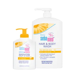 【SEBAMED 施巴】金盞花植萃沐浴露1000ml+200ml(總代理)