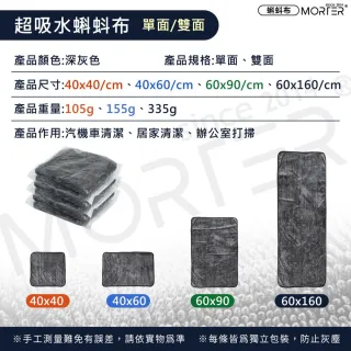 【MorTer】蝌蚪布 洗車毛巾 30x30cm-雙面 彩色 (擦車布/吸水布/蝌蚪吸水布/蝌蚪毛巾/加厚毛巾/擦車巾)