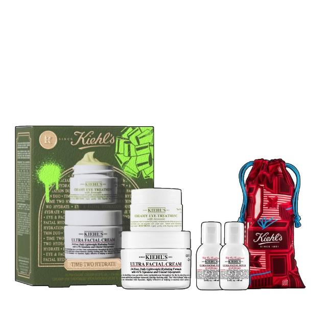 【Kiehl’s 契爾氏】官方直營 極致保濕禮盒(Kiehl’s/酪梨眼霜14ml+保濕霜 28ml/交換禮物)