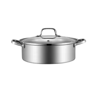 【GELLIS 鵲利仕】年節限定 32cm古歐經典復刻一體成型超容量火鍋-IH爐可用鍋(一體成型超容量火鍋)