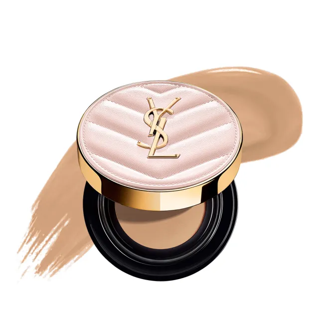 【YSL】官方直營 情挑水光彩妝組(粉氣墊+新品潤唇膏)