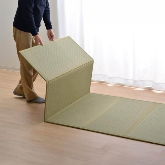 【IKEHIKO】五摺榻榻米Yume 100x210x1.4cm 天然素材 (1件)