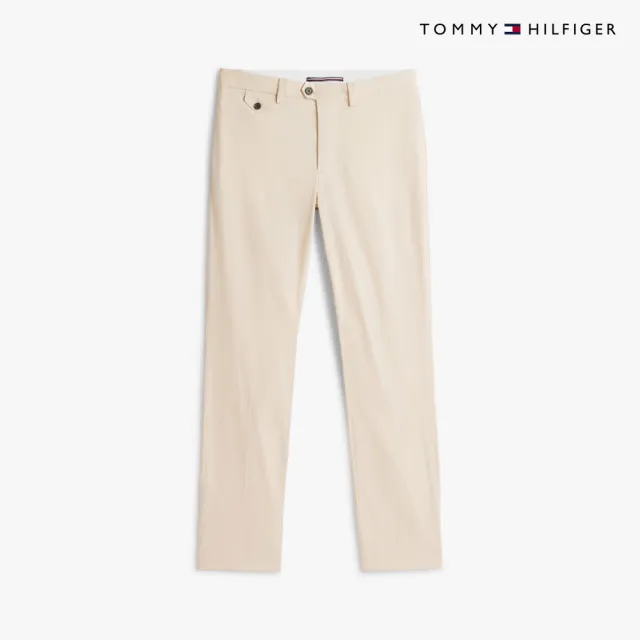 【TOMMY HILFIGER】官方旗艦館Denton 彈性府綢棉斜紋長褲_棕色