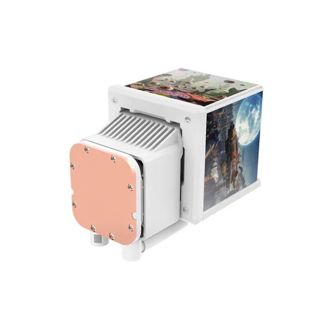 【Thermaltake 曜越】MINECUBE 360 Ultra ARGB Sync主板連動版一體式水冷散熱器 四片3.95”TFT LCD 組成