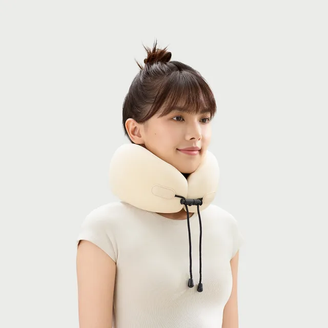 【EVERY THINK】台灣總代理 捲捲U型頸枕 輕量美型旅行枕首選 涼感透氣 高彈舒適(多色可選)