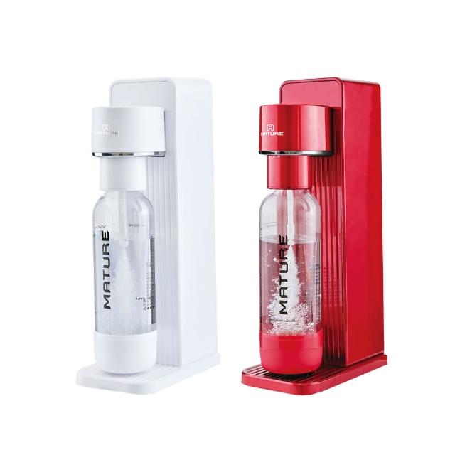 【MATURE 美萃】GURU450領袖系列氣泡水機一支氣瓶組(兩色可選)