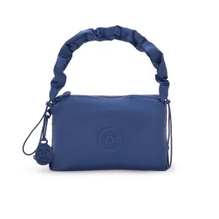 【KIPLING官方旗艦館】『拉拉包』休閒藍手提肩背兩用包-ELENI