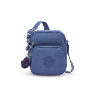 【KIPLING】經典靛藍多袋小巧斜背包-RON