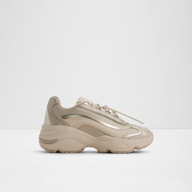【ALDO】KITRI-簡約厚底綁帶老爹鞋-女鞋(奶茶色)