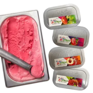 【杜老爺】杜老爺義式雪花酪冰淇淋3Lx1桶(任選義式芒果/草莓)