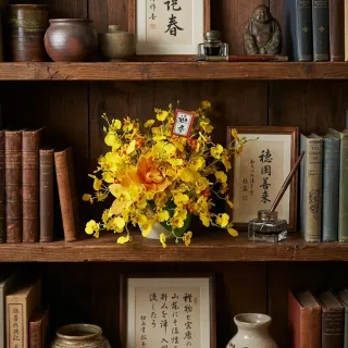 【HUGO DECO 榆果傢飾】舞動富貴招財跳舞蘭香氛花禮(春節/過年/新春/送禮/祝賀)