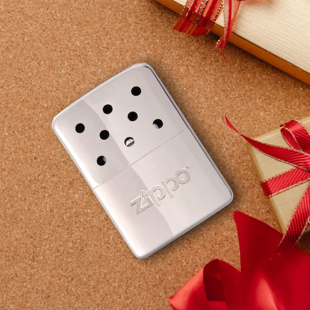 【Zippo】暖手爐 懷爐-小型銀色6小時＋355ML Zippo專用油(暖手爐 懷爐)