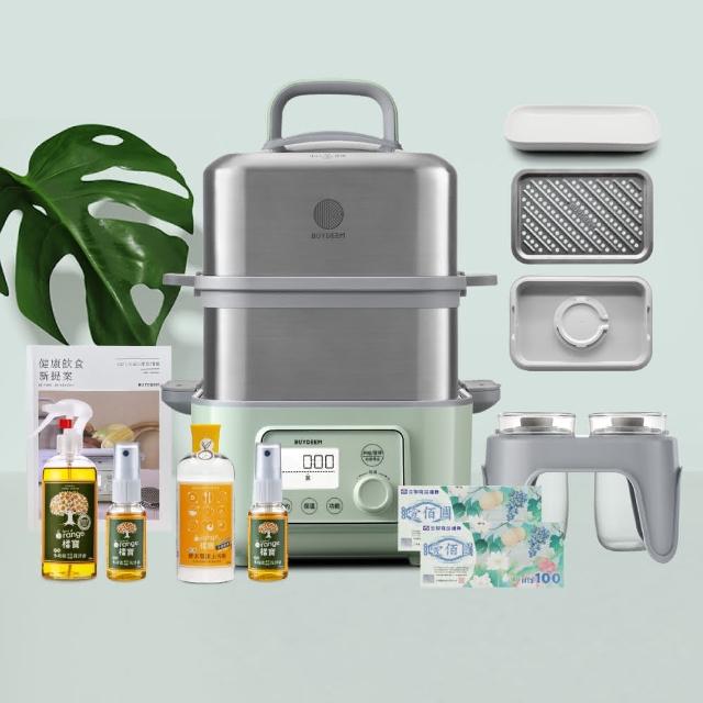 【BUYDEEM 北鼎】多功能雙層蒸燉鍋-旗艦全配-台灣官方公司貨-陳月卿推薦(G561+A500+A501)