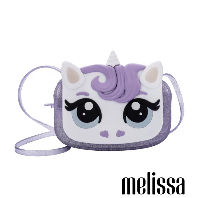 【Melissa】獨角獸造型側背包(紫色) 防潑水