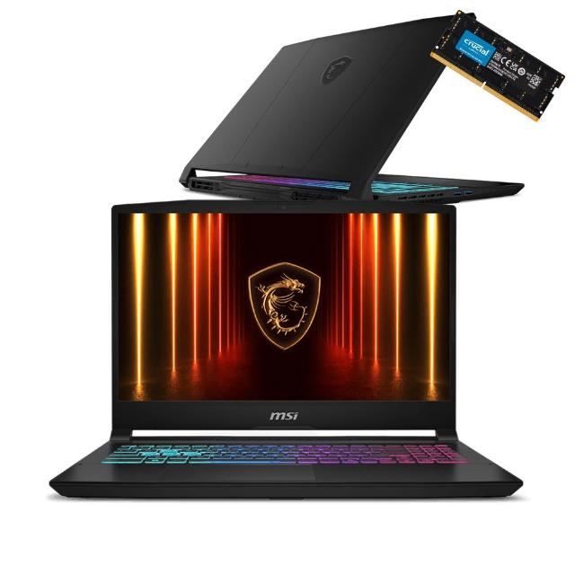 升級32G★【MSI 微星】15.6吋 i7 RTX5060電競筆電(Katana 15 HX/i7-14700HX/16G/1TB/W11/B14WFK-689TW)