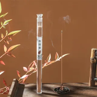 茉家 蓮花香座管裝松塔線香-1組