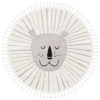 【Libby Home Decor】土耳其地毯－Libby Home Decor｜Bilbao Kids系列－午睡的獅子王(圓形)
