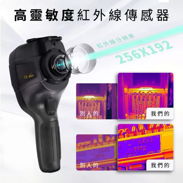 牆壁抓漏 熱像儀 熱顯像儀 紅外線測溫槍 熱成像儀 630-FLTG300+2(紅外線熱像儀 機器過熱檢測)