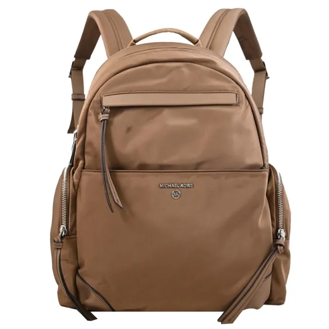 【Michael Kors】Prescott 尼龍雙層後背包(深棕 全新福利品)