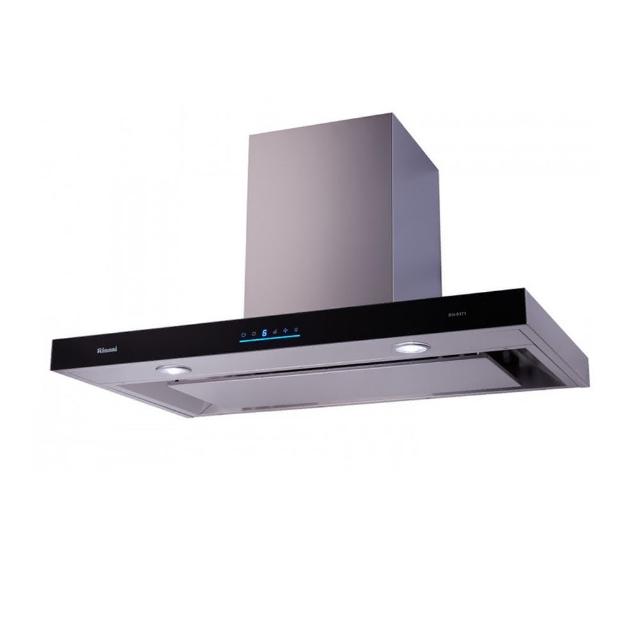 Rinnai 林內 RH-8171 倒T式抽油煙機,採用高階陶瓷玻璃材質,電子式按鍵操作簡易,提供5段以上風量調整,尺寸790×503-933×520mm,適合110V/60Hz家庭使用。標準安裝設計,具1年保固及BSMI許可字號R51206,高效排煙守護廚房清潔。 Rinnai林內牌 RH-8171