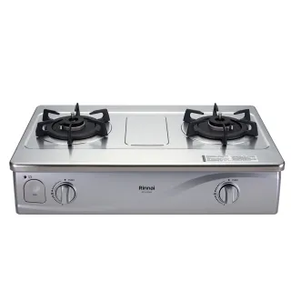 【林內】台爐式感溫不鏽鋼雙口瓦斯爐(RTS-Q230S 基本安裝原廠保固)
