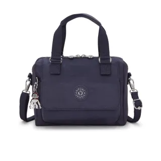 【KIPLING官方旗艦館】沉穩藍翻蓋手提側背包-ZEVA