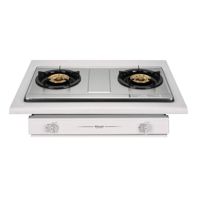 Rinnai 林內 RBTS-227GC(B) 雙口傳統外擴火焰瓦斯爐,採用耐熱強化玻璃爐臺,適合檯面式或嵌入式安裝。壓電式點火,支援 LPG 液化瓦斯及 NG 天然瓦斯,瓦斯消耗量 11.0kW,熱效率達 49.0%,能源效率第二級。尺寸 720×223×473mm,挖孔尺寸 660×317(R0),臺灣製造,1 年保固。高效耐用,標準安裝,完美運用廚房空間,提升烹飪效率。 Rinnai林內牌 RBTS-227