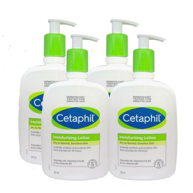 Cetaphil 舒特膚長效潤膚乳，來自加拿大知名醫美品牌，專為各種肌膚設計，提供長效保濕效果。591ml x4入大容量包裝，適合日常身體保養使用，輕盈不黏膩，延長保養時間，讓肌膚保持柔嫩與水潤。