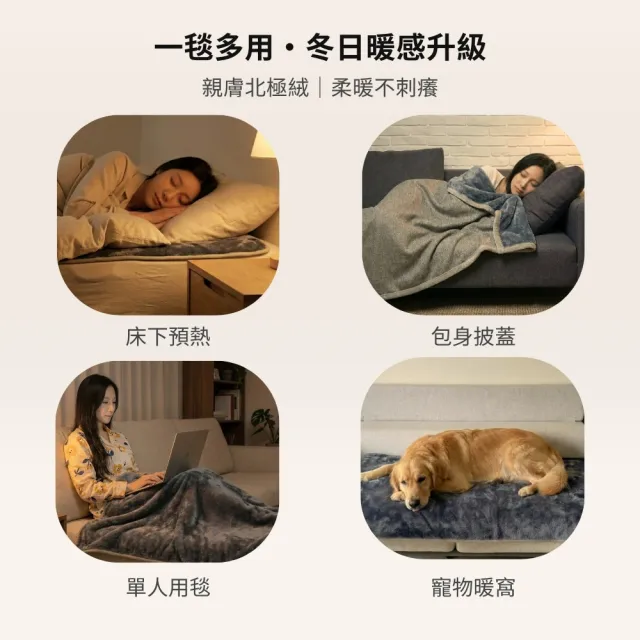 【勳風】石墨烯USB北極絨柔毛電熱毯/電毯/加熱毯/保暖毯(HFH-S8928)