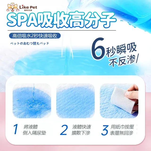 【LIKE PET】『10入組』寵物吸水尿布墊 1.2KG(一次性尿墊 狗尿片 免洗尿墊)