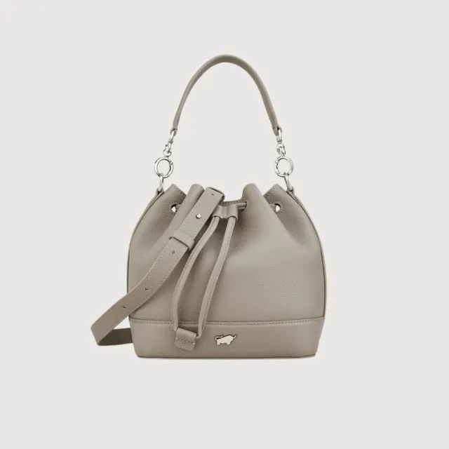 【BRAUN BUFFEL 德國小金牛】蓋蓓 小水桶包-黑色/麥色/杏色(BF874-31-BK/BRA/HM) 女包送禮推薦