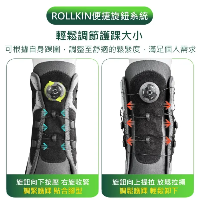 【ACANS 艾肯仕】動態旋鈕護踝(AC-9A05 旋鈕護踝 穩固腳踝 踝關節固定)