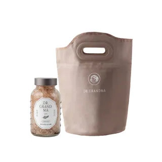 【阿嬤的配方】官方直營 漫步雲端泡腳組｜精油足浴鹽1罐+沐足袋(居家SPA保養/好收納取代泡腳桶/石墨烯)