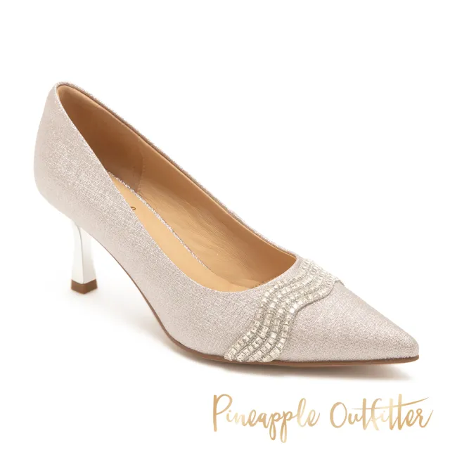 【Pineapple Outfitter】輕奢閃鑽尖頭高跟鞋GAWEL(粉色)