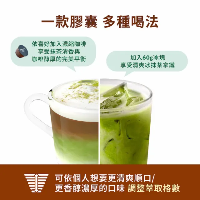 【NESCAFE Dolce Gusto】STARBUCKS 星巴克 抹茶拿鐵膠囊12顆x3盒(適用雀巢多趣酷思咖啡膠囊機)