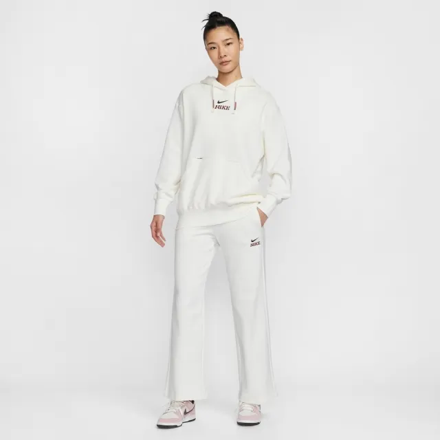 NIKE 耐吉】長褲女AS W NSW FLC PANT WIDE CNY 馬年運動休閒白色