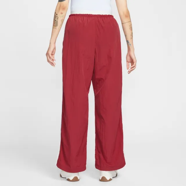 【NIKE 耐吉】長褲 女 AS W NSW PARACHUTE HR PANT 運動 休閒 紅色 (IF0335613)