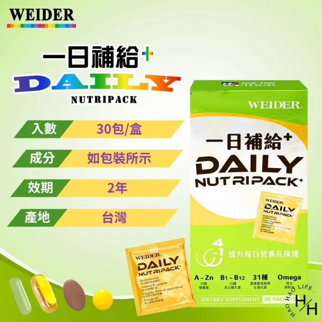 【WEIDER 威德】一日補給+ 綠(30包/盒)