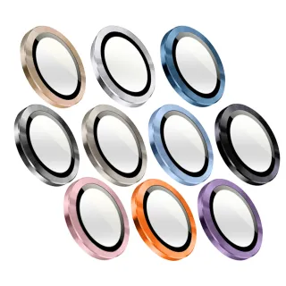 【Timo】iPhone 17/16/15/14/13/12 3D金屬環手機鏡頭貼/保貼