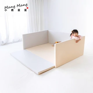 【Mang Mang 小鹿蔓蔓】兒童組合式抗菌遊戲地墊PLUS（城堡地墊）灰白城堡