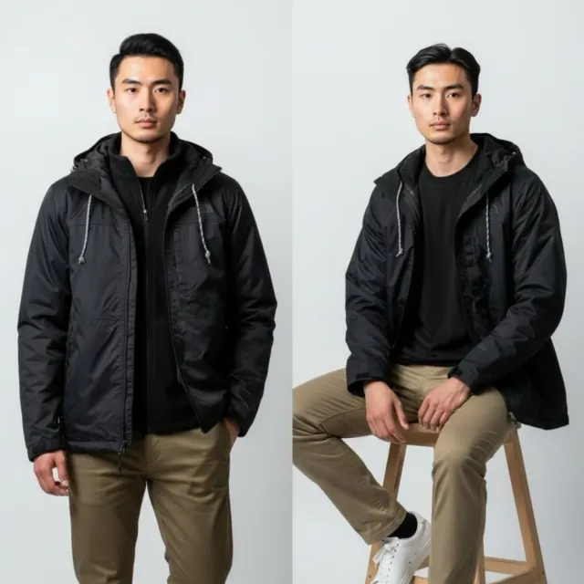 【The North Face】北臉  三合一外套 現貨 2件式 三合一 防風外套 防水 透氣 兩件式 連帽 平輸品(8810CL1)