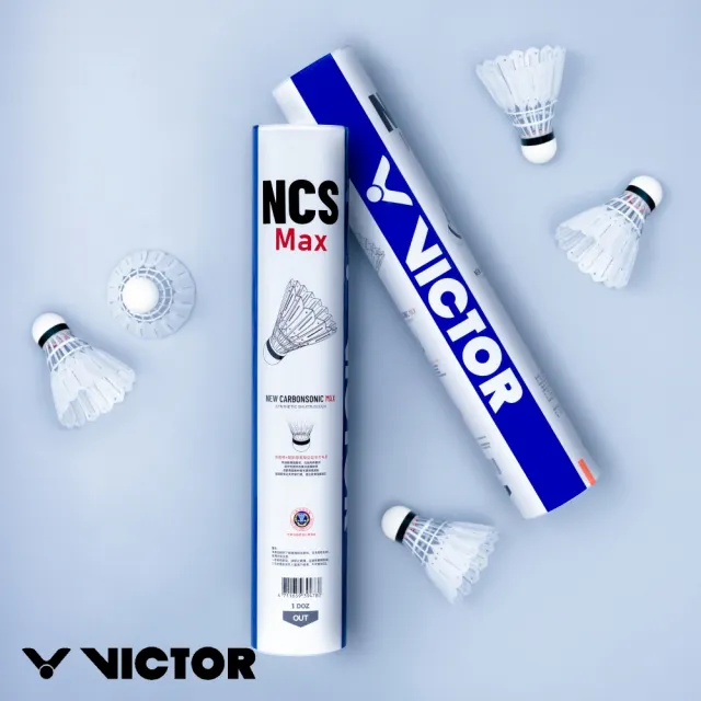 【VICTOR 勝利體育】羽球 新碳音-增韌專業級 NCS Max 飛行穩定 競賽推薦 碳音球 (12入/桶)