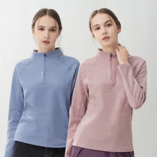 【pierre cardin 皮爾卡登】女款 立領半開襟長袖上衣(多色任選)